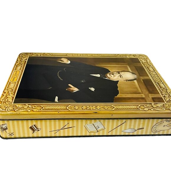 Sir Winston Churchill Collectible Tin Box 10 1/2" x 8 1/2" - Picture 6 of 6